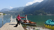 0325 10-09-2018 Riva San Vitale, Liberty Belle Liegeplatz, Martha mit Bella