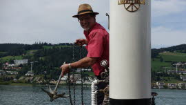 0056 16-08-2020 Wilbrunnen, Beat lichtet den Anker