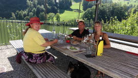 0064 09-08-2020 Insel Schwanau Mittagessen, Martha, Roli und Brigitte