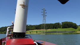 0102 07-07-2020 Wohleibrügg-Mühleberg, Strommast im See