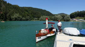 0111 21-08-2020 Rundfahrt im nördlichen Seeteil, Liberty Belle im Hafen La Roche