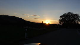 0219 21-08-2020 Sonnenuntergang auf Heimfahrt vom Lac de la Gruyere