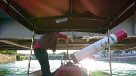 0476 12-09-2021 Solothurn, Kamin umklappen bei Durchfahrt Wengibrücke